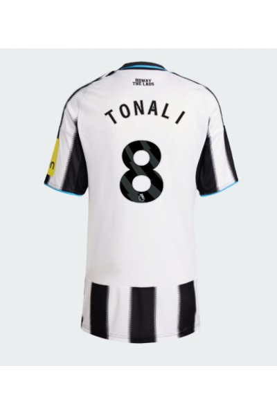 Newcastle United Sandro Tonali #8 Jalkapallovaatteet Naisten Kotipaita 2025-26 Lyhythihainen Newcastle United Sandro Tonali #8 Jalkapallovaatteet Naisten Kotipaita 2025-26 Lyhythihainen